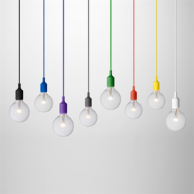 丹麦设计师品牌  muuto E27 彩色硅胶吊灯 北欧清新自然的设计 高端轻奢