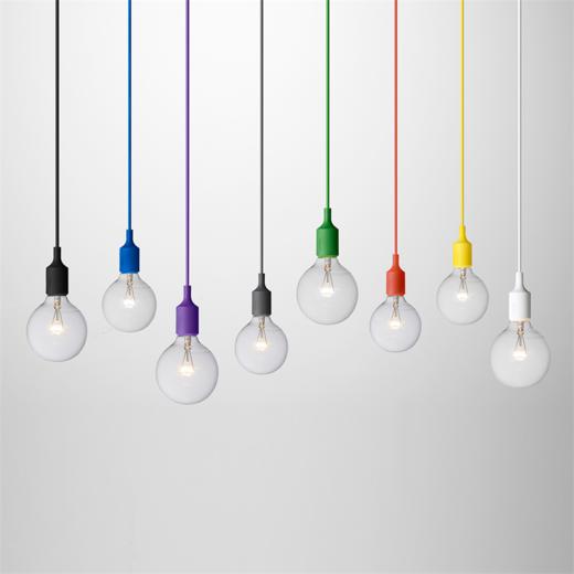 丹麦设计师品牌  muuto E27 彩色硅胶吊灯 北欧清新自然的设计 高端轻奢 商品图0