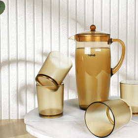 ACRYLIC波尔多 1.6L亚克力水壶+4个水杯套装 S-868