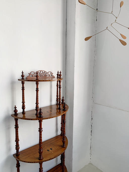 【在仓】意大利1940s古董拼花置物架AU018 商品图7