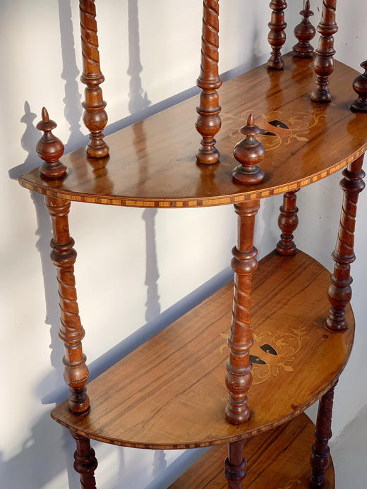 【在仓】意大利1940s古董拼花置物架AU018 商品图8