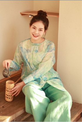 衬衫（23707005-苍筤）