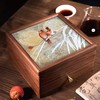 艷 湘绣  双层茶盒套装 北美胡桃木（带四杯+普洱茶） 商品缩略图4