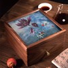 艷 湘绣  双层茶盒套装 北美胡桃木（带四杯+普洱茶） 商品缩略图5