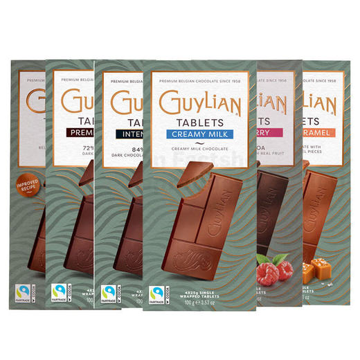 比利时吉利莲排块巧克力系列100g 口味可选 坚持使用纯正可可脂 042313/041060-7/041060-6 商品图1