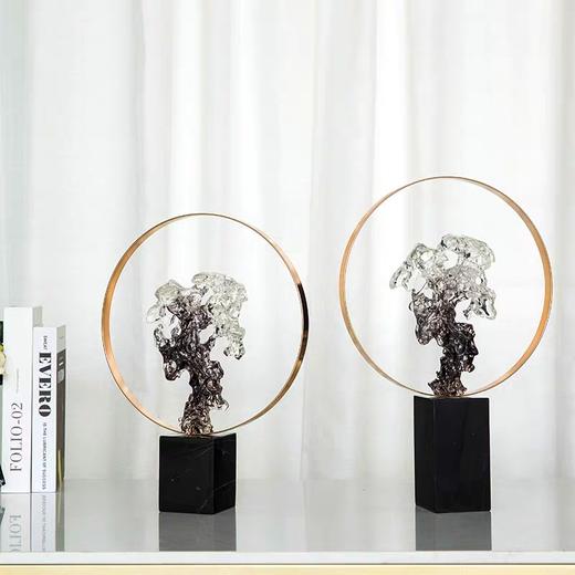 太湖石款艺术摆件客厅书房办公室玄关新中式摆件 商品图3