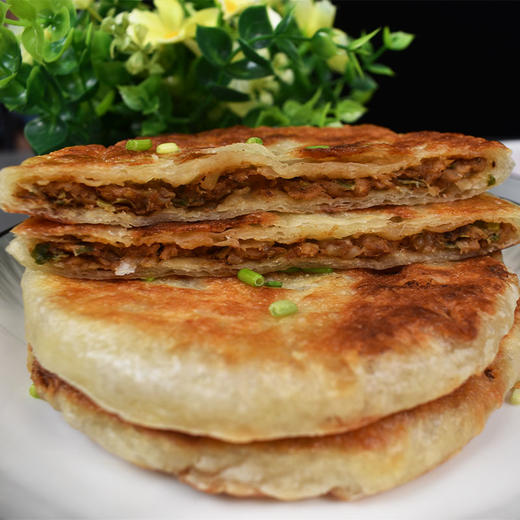 【严选】荆州好物丨江陵铁牛饼湖北荆州江陵特色美食牛肉馅饼酥皮夹肉煎饼半成品早餐牛肉饼345g*10袋共30个饼 商品图2