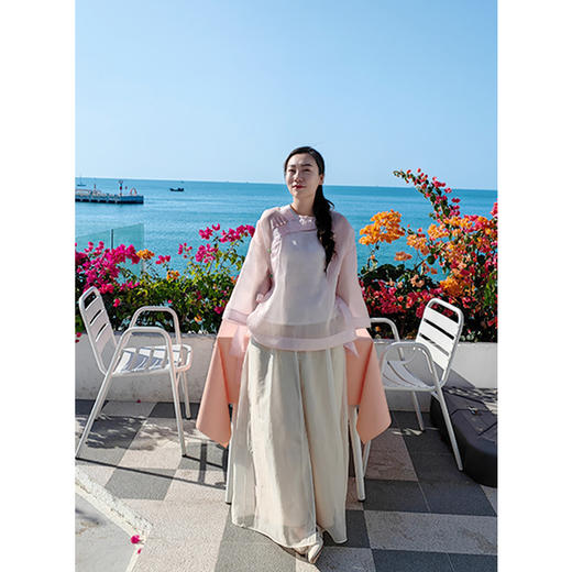 【线上专属】高定衬衫（23710045-粉米） 商品图0