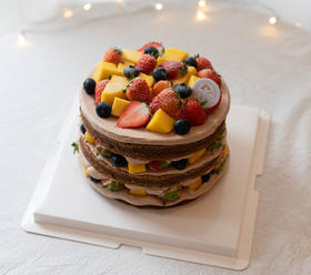 巧克力水果裸蛋糕（需提前一天预定）