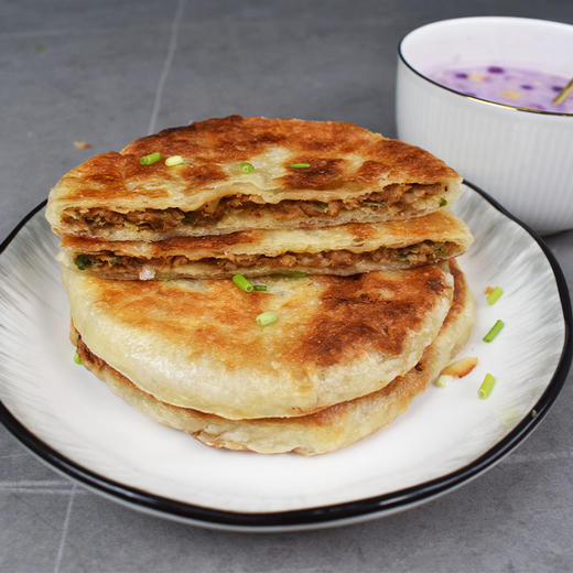 【严选】荆州好物丨江陵铁牛饼湖北荆州江陵特色美食牛肉馅饼酥皮夹肉煎饼半成品早餐牛肉饼345g*10袋共30个饼 商品图3