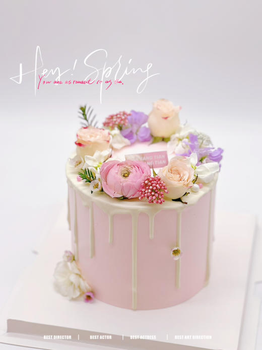 春花烂漫 · 奶油蛋糕（鲜花随季节调整） 商品图0