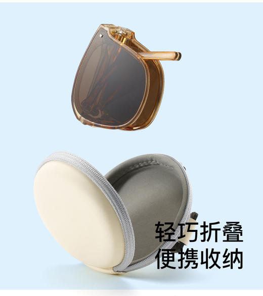 【买一赠一】口袋里的墨镜2.0 升级大镜框 可折叠超轻便携易收纳 防紫外线舒适男女同款 百搭太阳镜 商品图3
