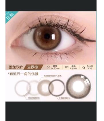 博士伦蕾丝欣眸日抛彩片10片装（神仙美瞳） 商品图2