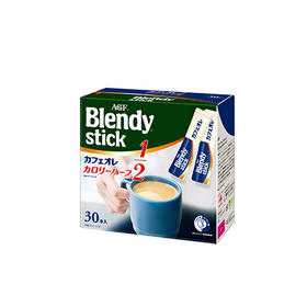 AGF原味拿铁速溶咖啡微糖深煎低卡路里171g/盒