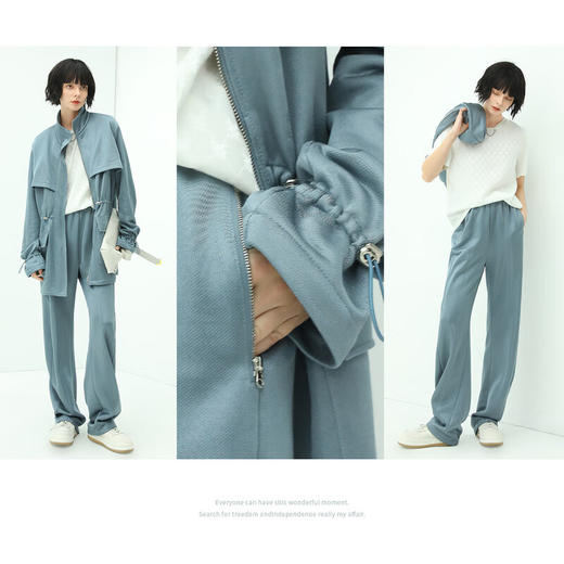 【专属秒杀】COCOBELLA液态光泽质感休闲裤宽松舒适卫裤香蕉裤PA159 商品图1