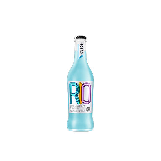 RIO锐澳预调鸡尾酒 蓝玫瑰味 玻璃经典瓶霓虹标275ml气泡酒果酒低度酒 商品图1