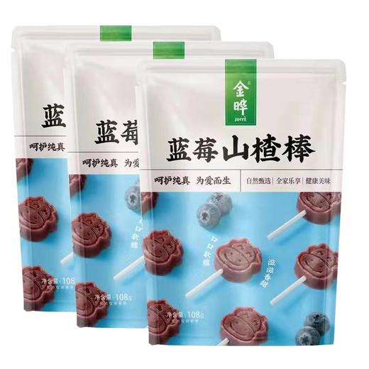 蓝莓山楂棒108g |金晔 果脯蜜饯 商品图0