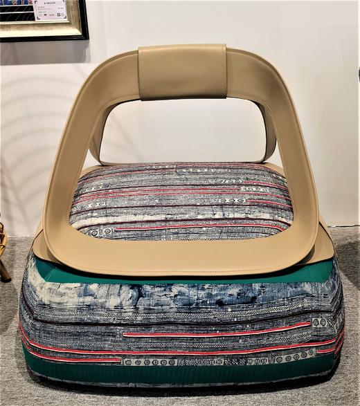 国潮手工艺沙发摇椅定制款（购买价格等信息请联系在线设计师）提宝百褶裙椅 商品图0