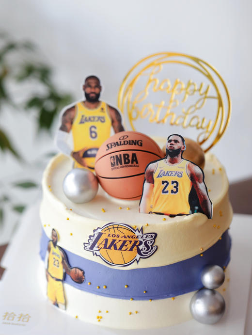 「詹姆斯·篮球」巧克力糯米糖纸·订制照片·100%动物奶油（附图6寸·提前24小时预订） 商品图3