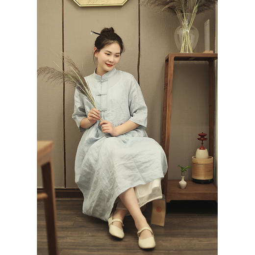 【线上专属】连衣裙（17045-浅云） 商品图0