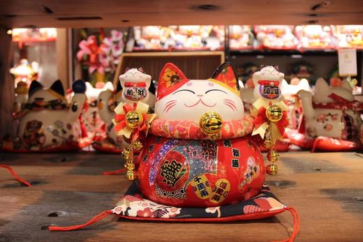 9寸大愿成就招财猫红猫存钱罐23*19*22开业礼送新婚送女士生日礼物 商品图1