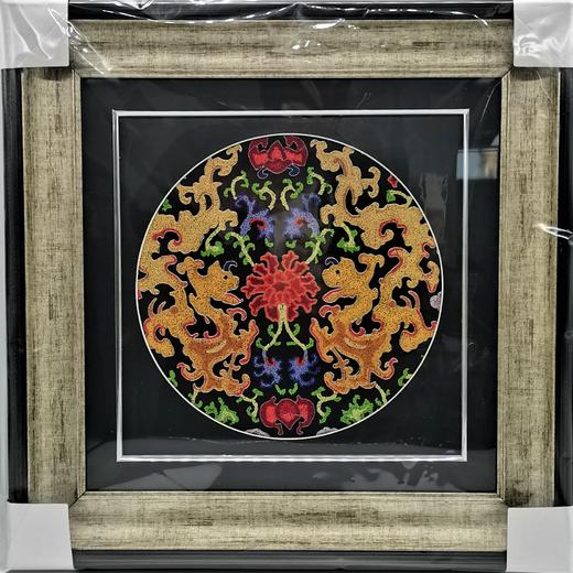 平绣打籽绣绣片画框 HSBJ0069 商品图0