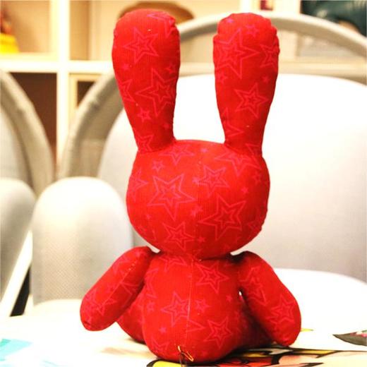 深山集市 大号花花公子牛仔扎染灯芯绒兔子玩偶（随机发货 拆快递如同拆盲盒） 商品图3