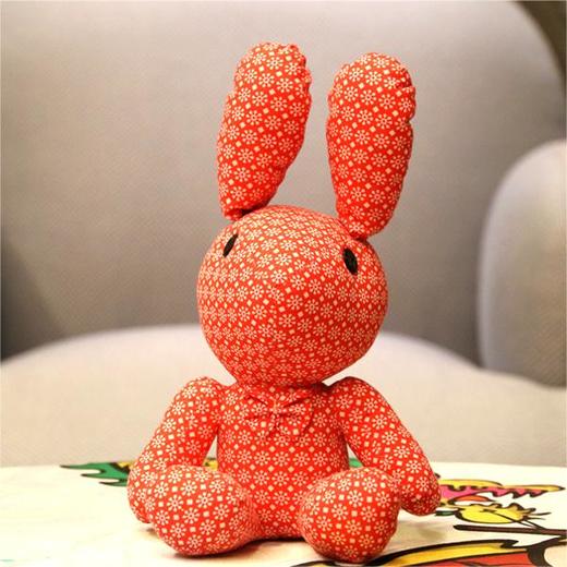 深山集市 小号花花公子花布兔子玩偶（随机发货 收快递如同拆盲盒） 商品图2