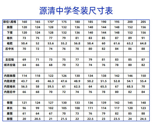 2022级浙江省杭州市源清中学学生校服（有质量问题可换货，不退货） 商品图11