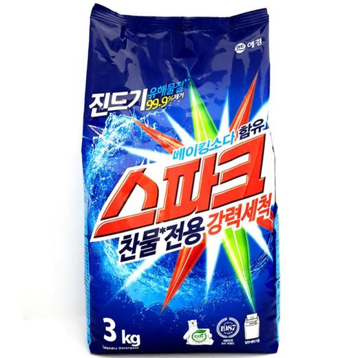 爱敬火花凉水洗衣粉3kg애경 스파크 찬물전용 강력세척 商品图0