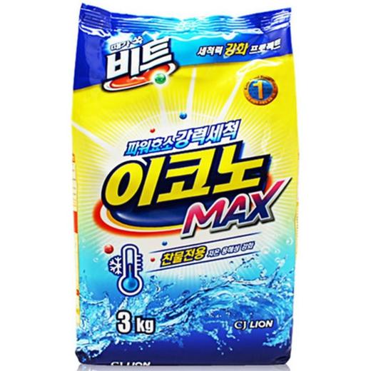 必特凉水洗衣粉3kg비트 이코노 찬물전용 세탁가루세제 商品图0