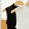 【叠穿神器】雾感蕾丝边打底针织背心H231090858 商品缩略图2