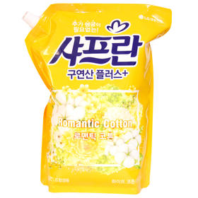 舒福蓝柔顺剂浪漫木棉2.1L샤프란 로맨틱 코튼 섬유유연제