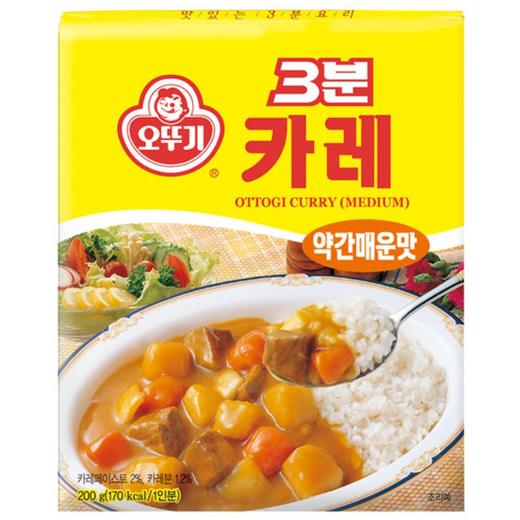 不倒翁3分咖喱微辣味200g오뚜기 3분 카레 약간매운맛 商品图0