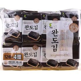 福乐正莞岛调味海苔(4gx16)푸른정 완도김[企业]