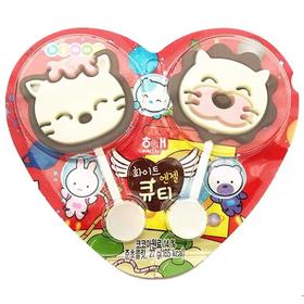 海太猫头巧克力27g해태 화이트엔젤 큐티