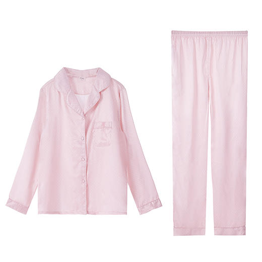 都市丽人女士薄款丝质家居服长款睡衣LH35A2 商品图2