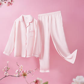 都市丽人女士薄款丝质家居服长款睡衣LH35A2