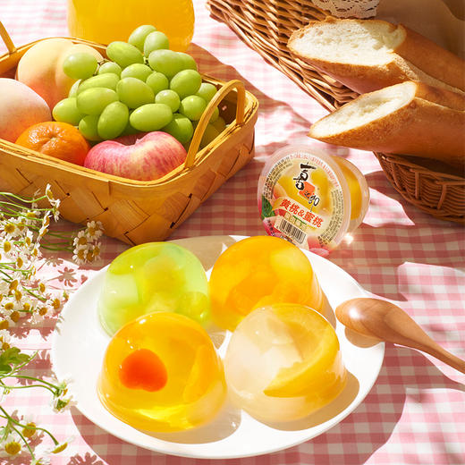 喜之郎【高纤椰果】果肉果冻碗装200g 商品图1