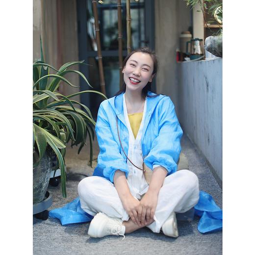 【抖音专属】连帽外套(22705297-孔雀蓝) 商品图0