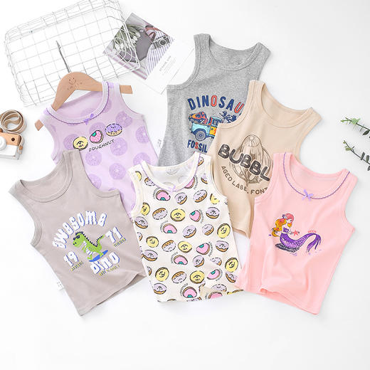 【39.9/3件】儿童夏季背心纯棉A类吊带男童女童100-160码店 商品图5