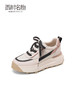 西村名物小白鞋女真皮2022春新款松糕休闲鞋百搭老爹鞋增高11091 商品缩略图1
