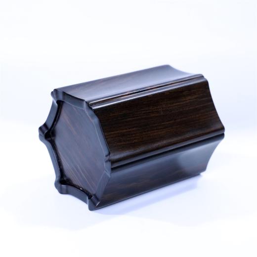 六边菱形口°紫光檀素笔筒 商品图2