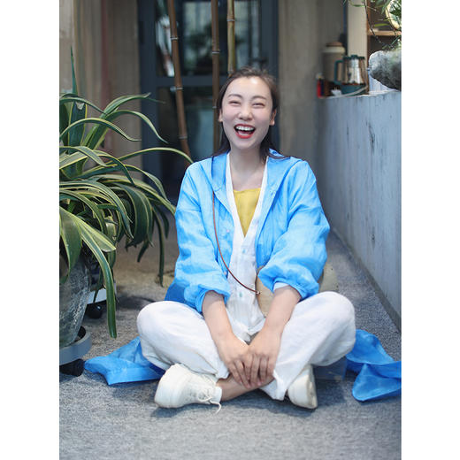 【抖音专属】连帽外套(22705297-孔雀蓝) 商品图2