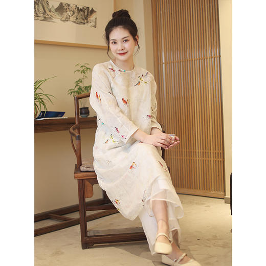 【抖音专属】连衣裙（23707009-山岚） 商品图3