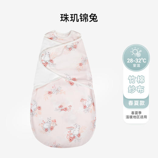 【秒杀】ibaby×outlast太空科技恒温0-6月新生儿防惊跳深睡双层纱布翅膀式襁褓睡袋【组合商品 不支持单退】 商品图4