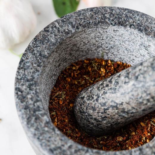 摩登主妇石臼捣药杵家用捣蒜器擂钵蒜臼子研磨捣碎器老式蒜泥神器 商品图2