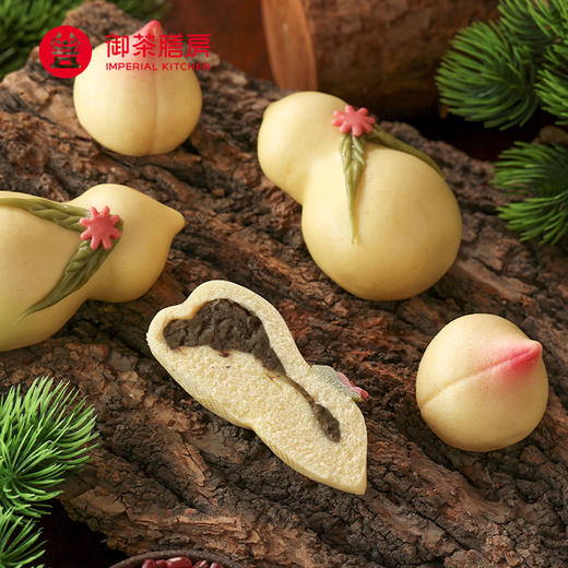 御茶膳房寿桃馒头礼盒贺寿祝寿寿包花饽饽福禄寿桃馍馍送老人生日蛋糕寿礼 福禄双全 （新品） 商品图3