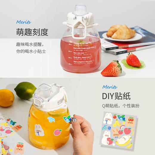 乐扣乐扣（LOCK&LOCK）亲亲杯大容量吸管杯水杯ABF875 商品图2