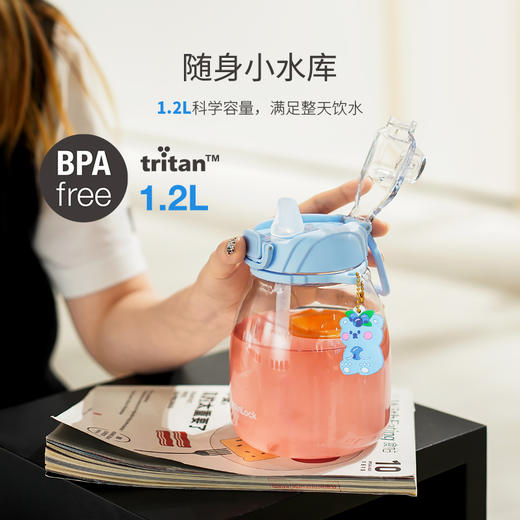乐扣乐扣（LOCK&LOCK）亲亲杯大容量吸管杯水杯ABF875 商品图3